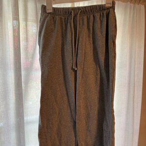 Gray Wide-Leg Sweatpants – Size XS